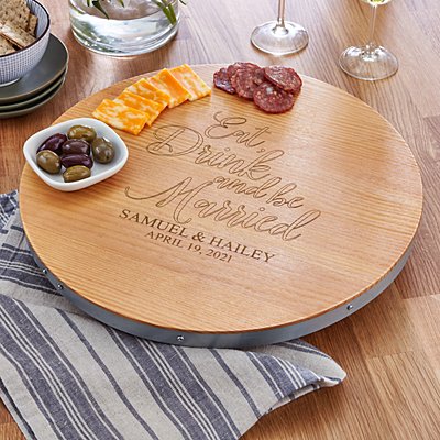 Eat, Drink & Be Married Lazy Susan
