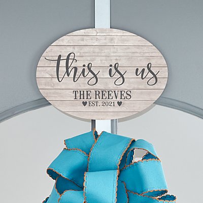 This is Us Wreath Holder with Plaque