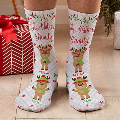 Smart and Sassy Reindeer Socks