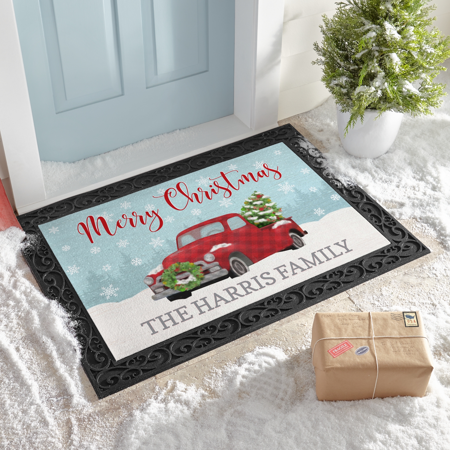 Classic Christmas Doormat