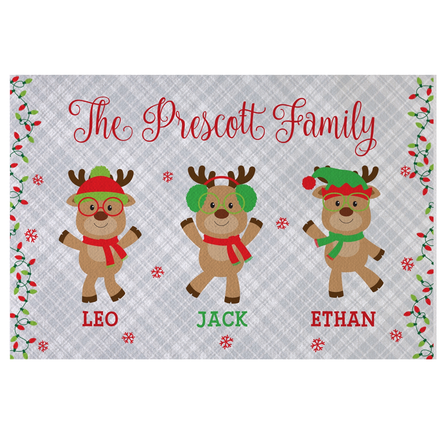 Smart and Sassy Reindeer Doormat - 24X36