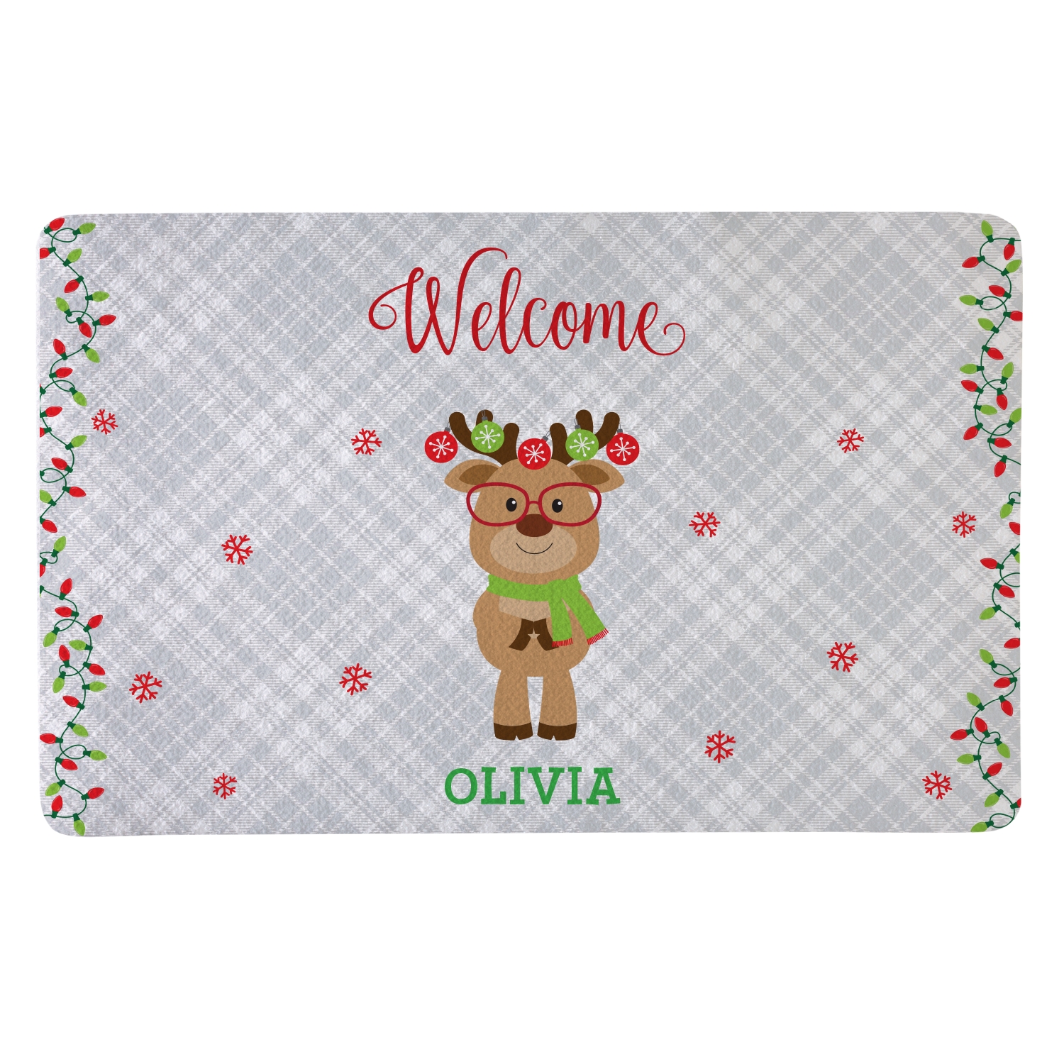 Smart and Sassy Reindeer Doormat - 17x27