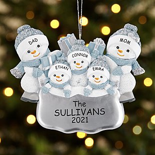 The Original Snow Buddies™ Santa's Present Family Ornament