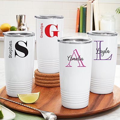 My Giant Initial Personalized Insulated Tumbler