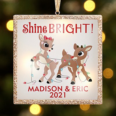 TwinkleBright™ LED Shine Bright Rudolph®  Bauble