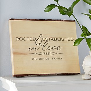 Rooted in Love Rustic  Wood Sign