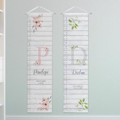 Sophisticated Baby Personalized Height Chart