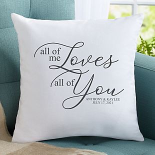 All of Me Loves All of You Throw Pillow