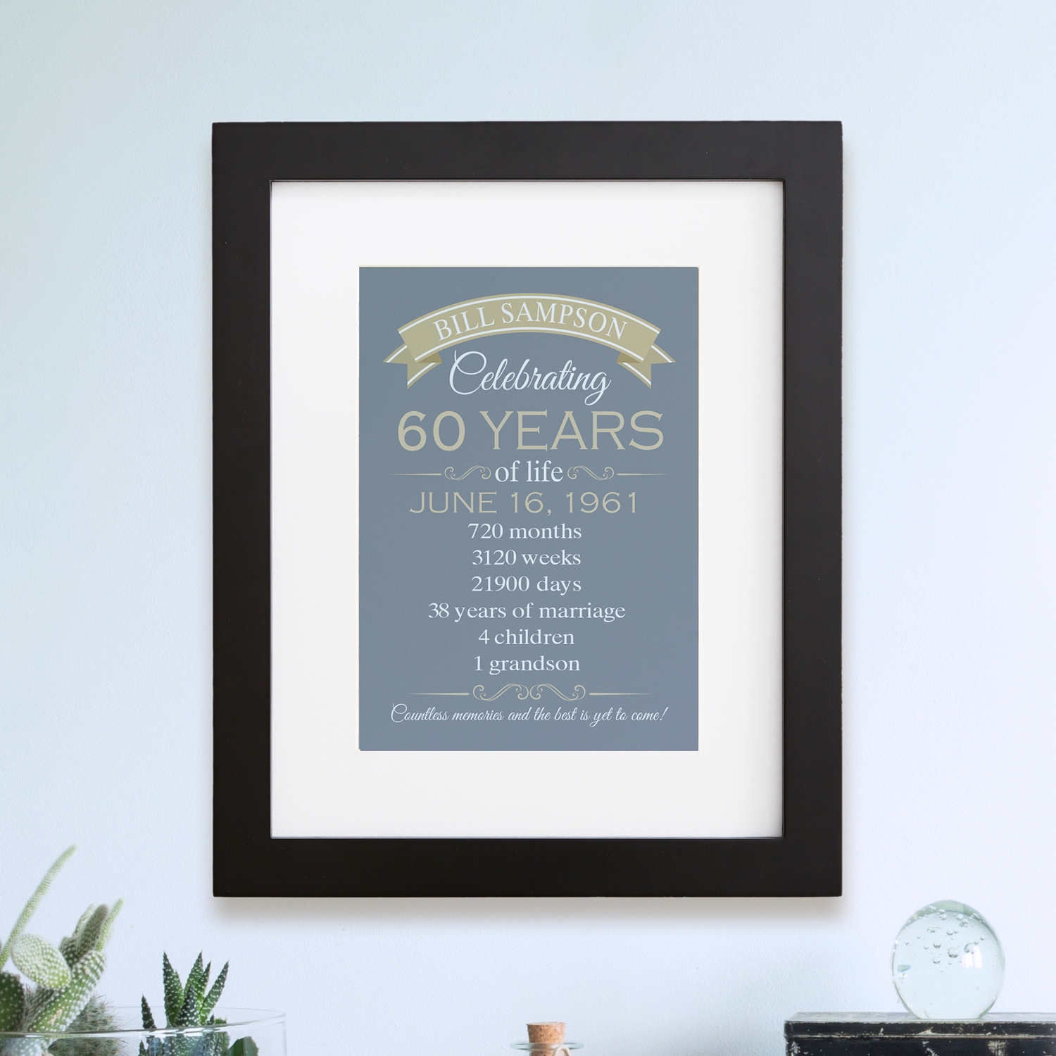 Birthday Of A Lifetime Framed Print