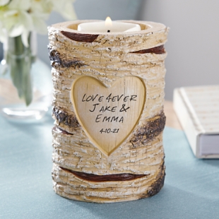 Romantic Gift Alert! Personalized Candle Holders for Valentine's Day,  Anniversaries, Engagements