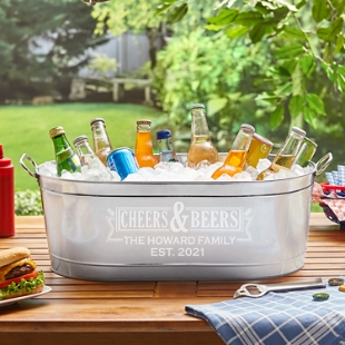 Cheers & Beers Beverage Tub