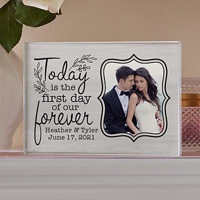 First Day Of Forever Photo Glass Block
