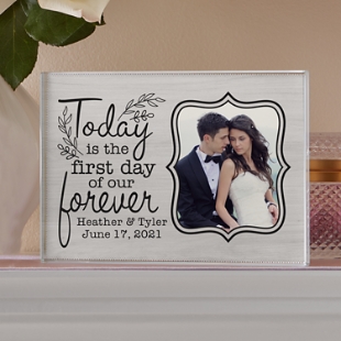 LED Frame With Photo And Message - Table Top - Wedding Gifts