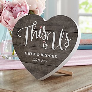 This is Us Wedding Wood Heart