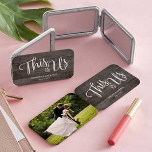 This is Us Wedding Photo Purse Mirror