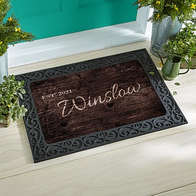 Family Scripted Name Doormat