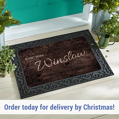 Family Scripted Name Doormat
