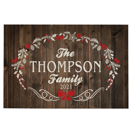 Rustic Christmas Doormat - 24x36