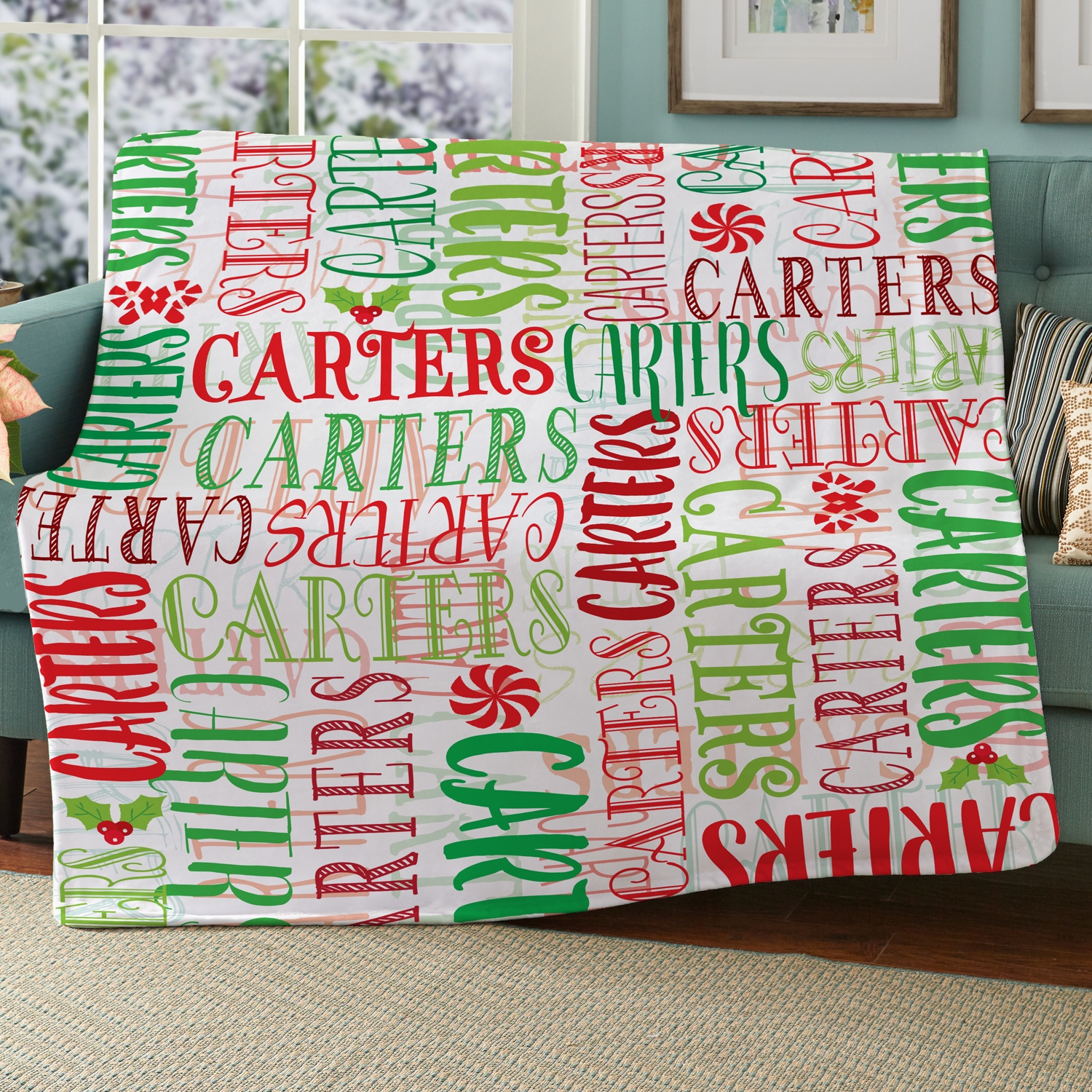 Signature Style Holiday Plush Blanket