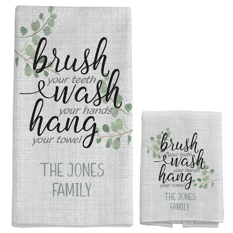 Brush, Wash, Hang Hand Towel Set