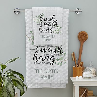Brush, Wash, Hang Towels
