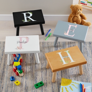 Personalized wooden stools for toddlers new arrivals