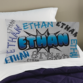 Bold Graffiti Personalized Pillowcase