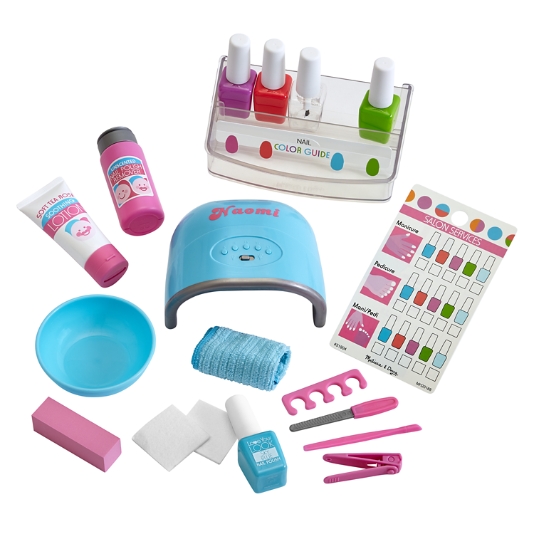  Melissa & Doug Love Your Look Pretend Nail Care Play Set – 20  Pieces for Mess-Free Play Mani-Pedis (DOES NOT CONTAIN REAL COSMETICS) ,  Pink : Toys & Games