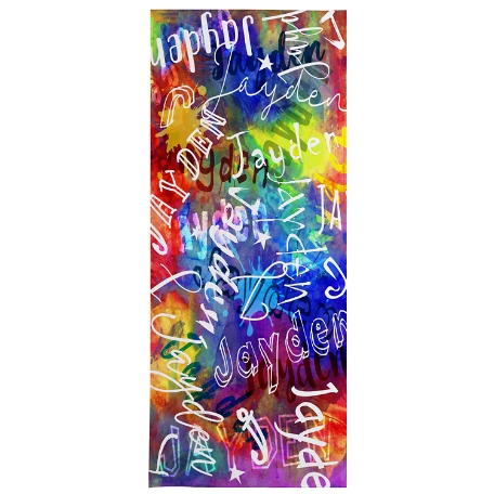 Paint Splatter Beach Towel - Primary