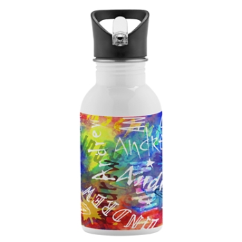 Paint Splatter Water Bottle - Primary