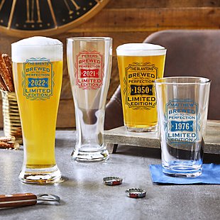 Brewed to Perfection Beer Glass