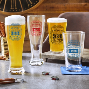 Crafted with Precision Personalized Beer Glass