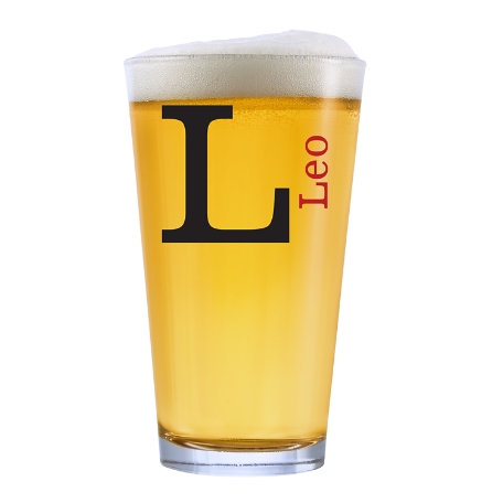 Name & Initial Glassware - Pint Glass