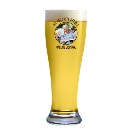 Photo Message Glassware - Pilsner Glass