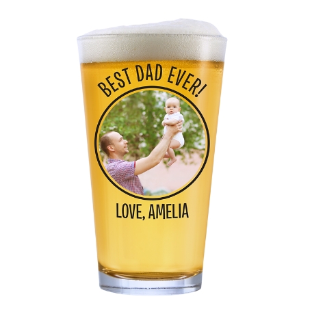 Photo Message Glassware - Pint Glass