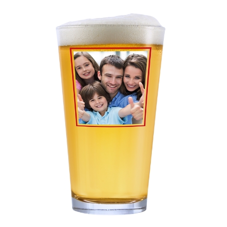 Sweet Sayings Photo Pint Glass - Red