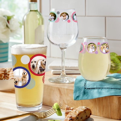 Snoopy Wine Glass 