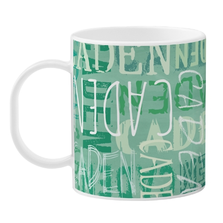 Signature Style Personalized Tableware Cup - Green