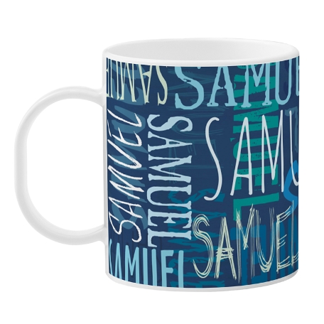 Signature Style Personalized Tableware Cup - Navy
