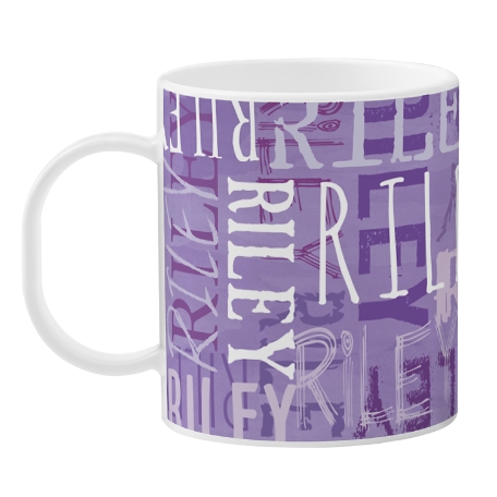 Signature Style Personalized Tableware Cup - Purple