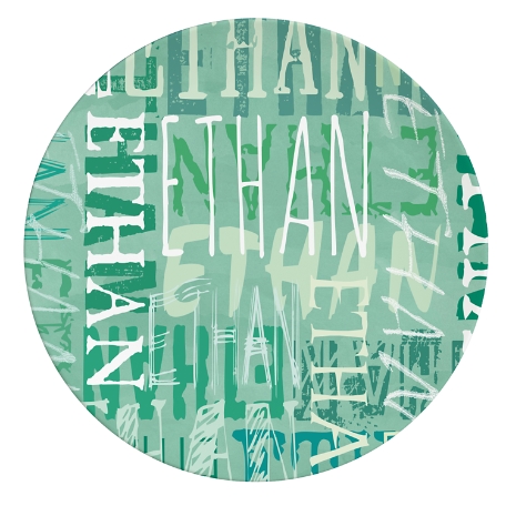 Signature Style Personalized Tableware Plate - Green