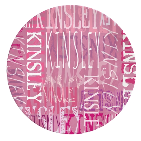 Signature Style Personalized Tableware Plate - Pink