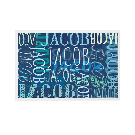 Signature Style Personalized Tableware Placemat - Navy