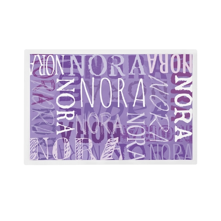 Signature Style Personalized Tableware Placemat - Purple
