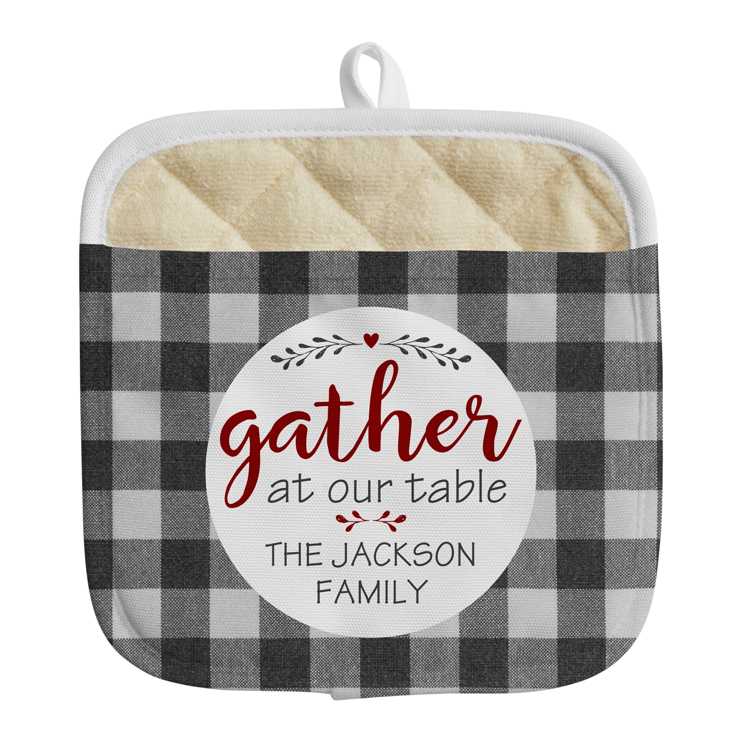 Family Gather Pot Holder - Black