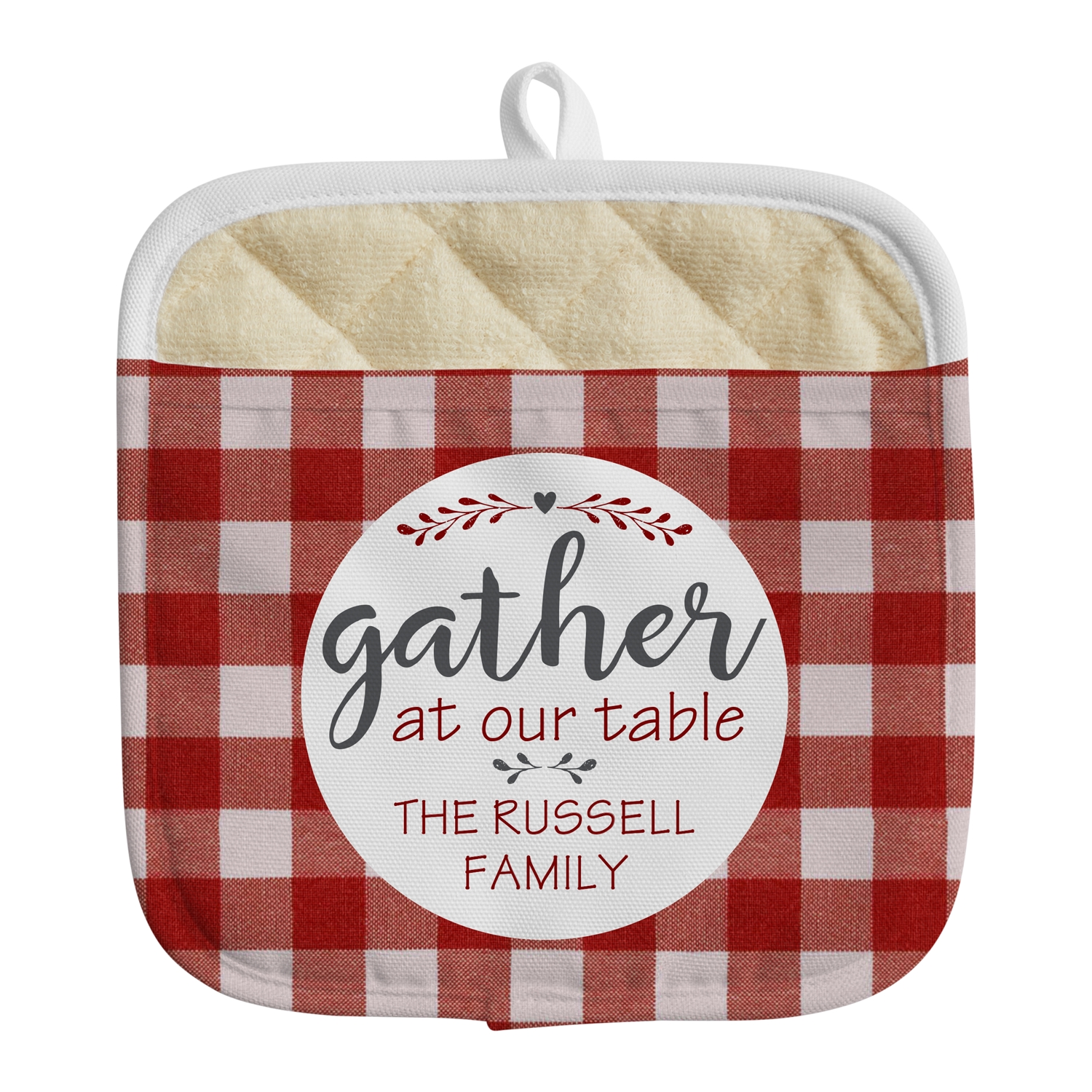 Family Gather Pot Holder - Red