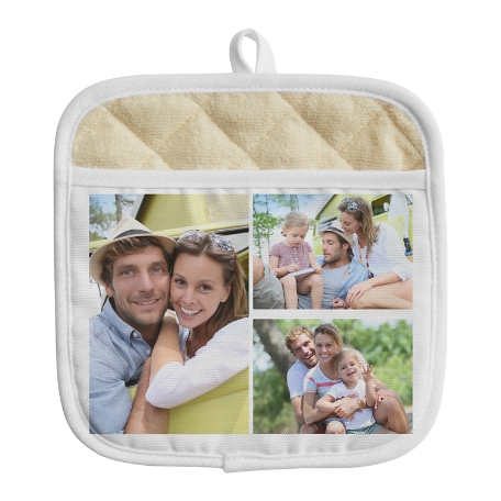 Photo Tile Pot Holder - 3 Photos
