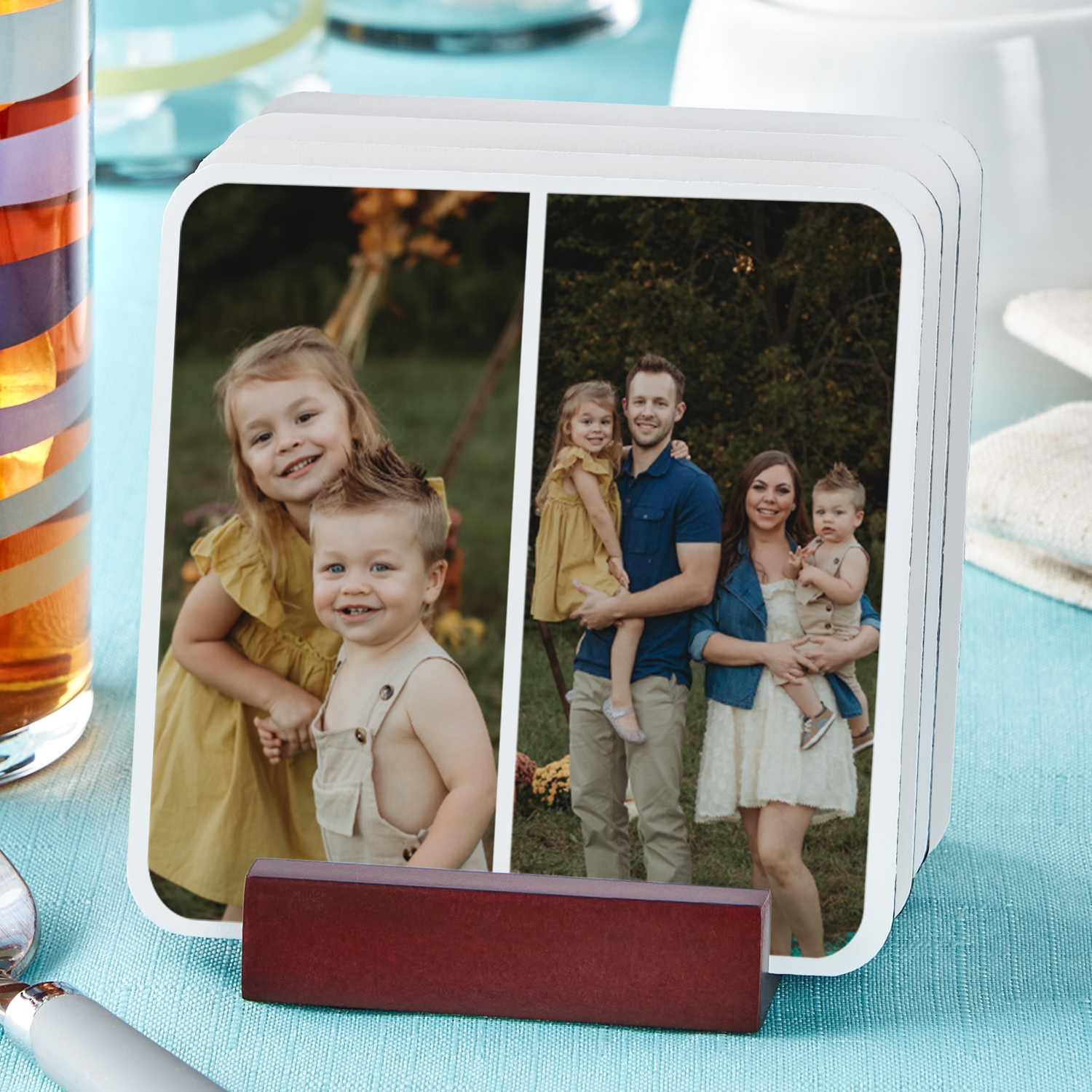 Photo Tile Wood Coaster