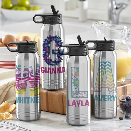 Pretty Pattern Stainless Steel Water Bottle