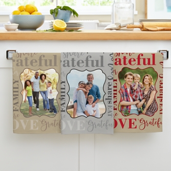 Words Of Love Photo Kitchen Towel